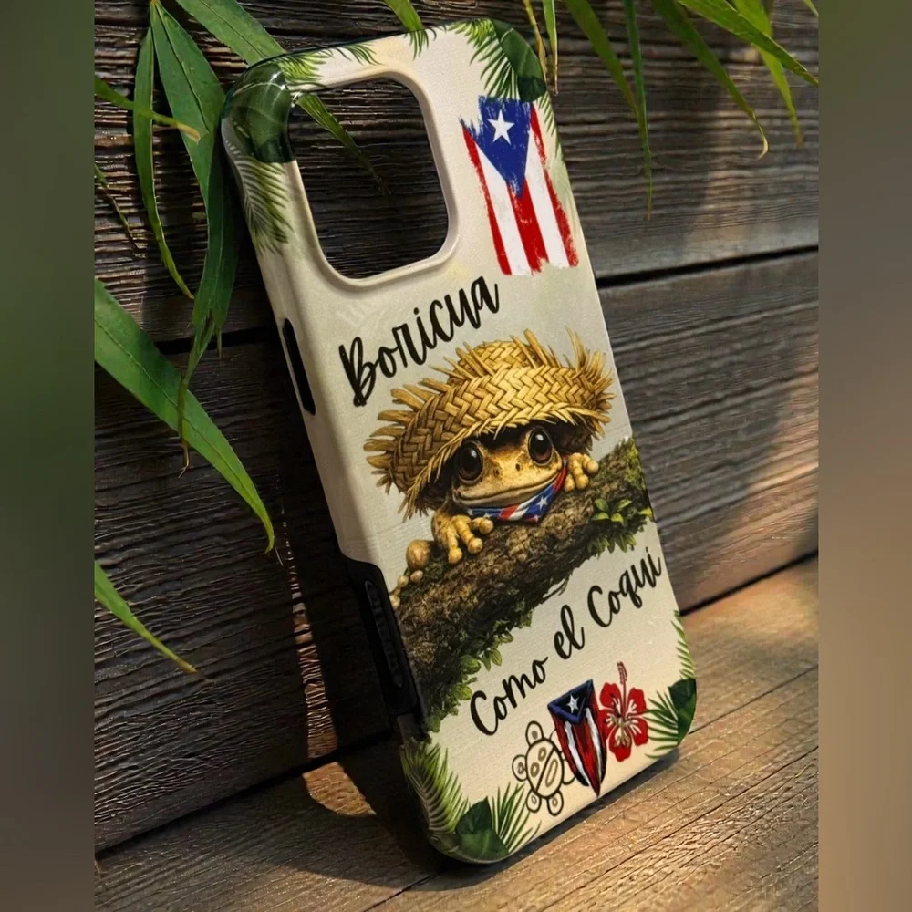 2 in 1 Boricua Como el Coquí iPhone Case